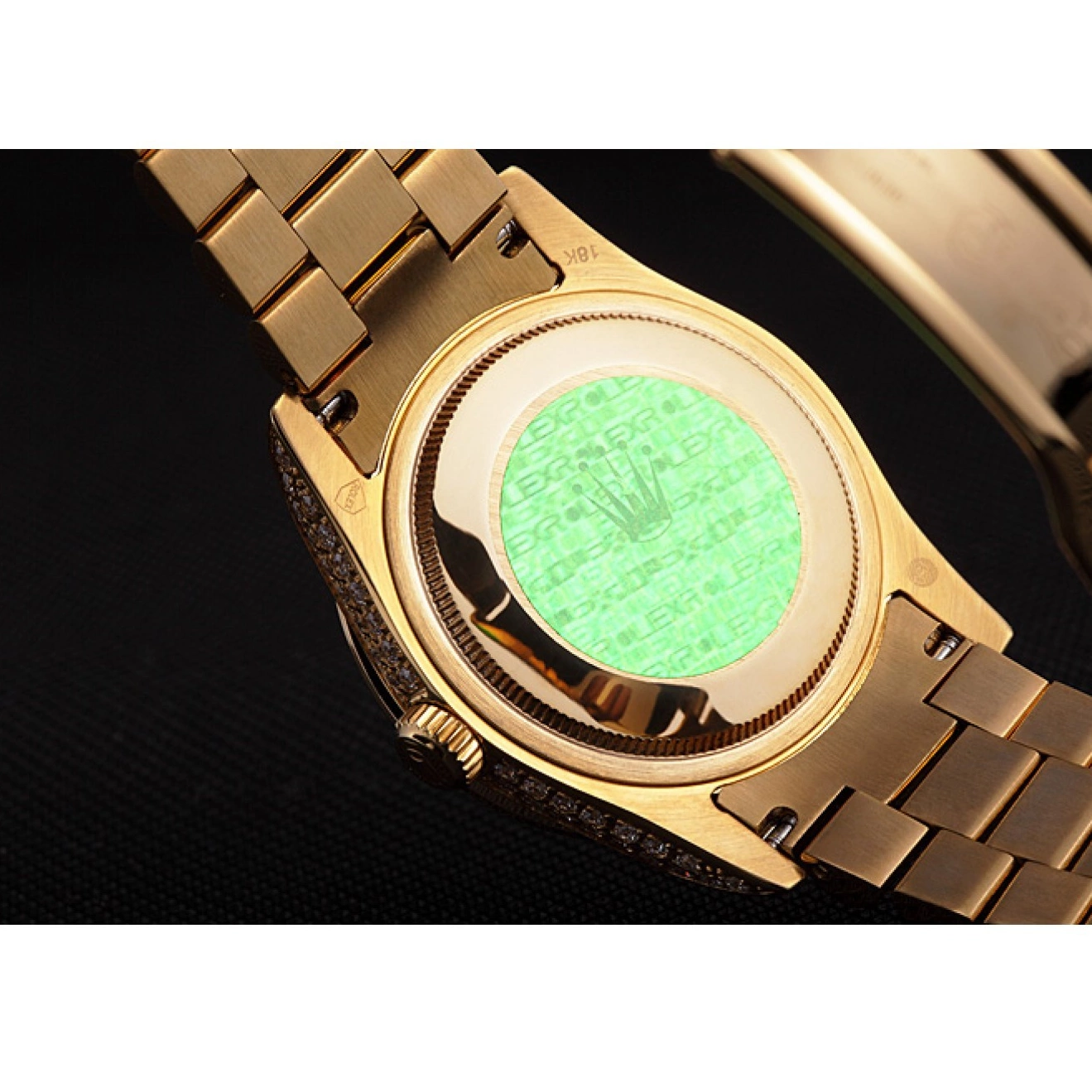 Aaa replica watch Yellow Day-Date Diamonds 621615 Gold-srl185 Swiss Rolex 0703